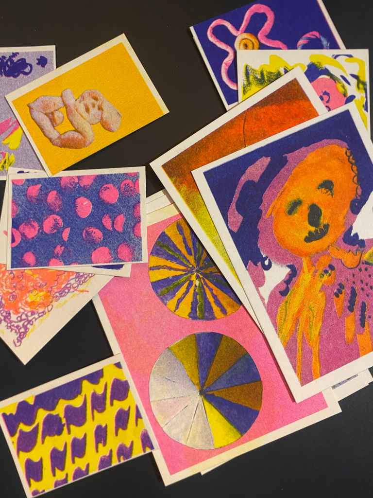 Les réalisations des résidents transformées en risographies